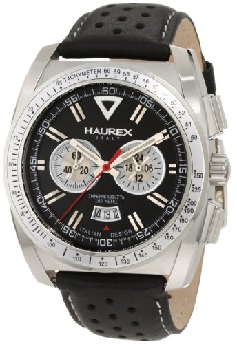 Haurex Italy Herren-Armbanduhr XL MPH Chronograph Leder 9A346UNS Preisvergleich