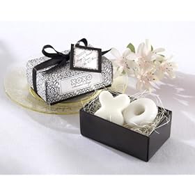  Hugs & Kisses From Mr. and Mrs.! Scented Soaps - Baby Shower Gifts & Wedding Favors (Set of 24)