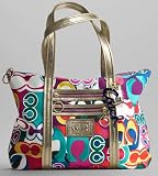 NEW AUTHENTIC COACH POPPY POP ART SIGNATURE C GLAM TOTE HANDBAG 13839