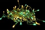Morning Dew LED fairy lights in turquoise and warm white, made by QB