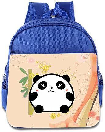 Kid's Fat Panda And Bamboo Funny School Backpack Bag For Both Boys And Girls RoyalBlue