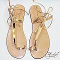 Bridget Sandals of Jamaican - KAY GOLD - SIZE 7