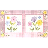 Art4Kids Country Gingham Mounted Art Print -30x17 by Art4Kids