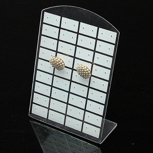 36 Pairs Clear Earring Hanger Hanging Display Rack Stand Jewelry Holder Organizer Showcase