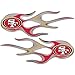 NFL San Francisco 49Ers Micro Flame Graphics Decal (Pack of 2)