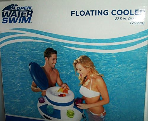 Open Water Swim Inflatable Floating Cooler 4 Gallon 6 Cup Holder