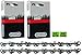2 Pack, Oregon 91PX044G 44 Drive Link Chamfer Chisel Xtra Guard Chainsaw Chain Loops 3/8â€ Pitch x .050â€Gauge Replaces Stihl 63PM3 44 for 12