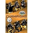 Pittsburgh Steelers (Super Bowl XLIII Champions: Ben Roethlisberger, Hines Ward, Willie Parker, James Ferrior, Troy Polamalu, James Harrison - 24x36