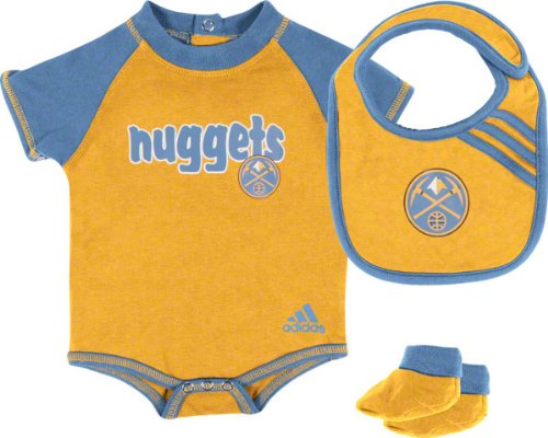 NBA Infant Denver Nuggets Boys Bib & Bootie Set - R228Synu (Multi, 24 Months)