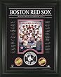 Boston Red Sox 2007 World Series Champions Archival Etched Signature Glass w/ two Gold Coins!