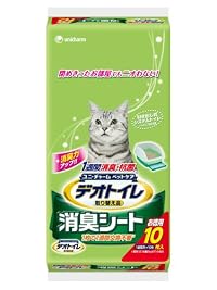 ユニチャーム 1週間消臭・抗菌デオトイレ取替え専用消臭シート 10枚