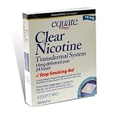 Equate Clear Nicotine Transdermal System Step Two  14 mg Stop Smoking Aid Patches, 14-Count Box