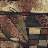 August Lotz Patterned Tapestry Pillow - X - Curves 18 Patterned Tapestry Futon Pillow Fabric: Curves (As Shown)