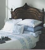 Double Bed Size Helena Springfield Embroidered Duvet Cover Set - Delft- White/Blue