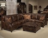 Marlow Leather Living Room Sectional Sofa