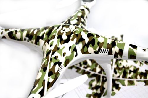 Camo, Army Decal sticker wrap vynil skin compatible with Dji Phantom 2 vision (Spy logo)