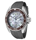 Invicta Women's 0483 Angel Collection Stainless Steel Grey Polyurethane Strap Watch