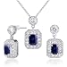 512opD52WUL. SL75  Alluring 3.50 carats Radiant Cut Created Blue Sapphire