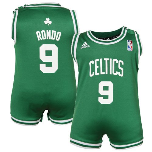 NBA adidas Boston Celtics #9 Rajon Rondo Infant Green Revolution Replica Jersey Creeper (18 Months)