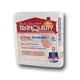 Tranquility Slimline Breathable Briefs-X-Large,12/Pack