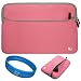 Neoprene Sleeve for Toshiba Satellite L645D-S4036 LED TruBrite 14-Inch Laptop and other 14 Inch Laptop (Blue) + SumacLife TM Wisdom Courage Wristband