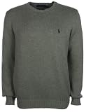 Ralph Lauren - Pull hommes - col rond - coton - Gris
