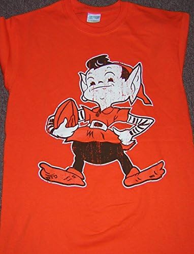 Cleveland Brown Brownie Elf Short Sleeve Orange T-shirt Large