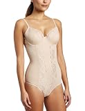 Dr. Rey Shapewear Womens Lace Bodysuit, Nude, 36B