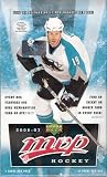 2006 07 Upper Deck MVP Hockey Hobby Pack ( This is for one PACK - On Average, every box should include 12 Rookies, 12 Insert Cards, and 1 DUAL MEMORABILIA CARD! 360 card base set with at least 10-12 players from every team. Random Autographs. Inserts : Clutch Performers, International Icons, Last Line of Defense & more)
