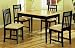 BEAUTIFUL 32''X48'' WOOD DINING TABLE SET W/ 4 CHAIRS