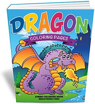 Dragon Coloring Book Bundle Includes a Dragon and Fantasy Coloring Book for Kids with 90+ Fun Loving Pages