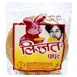 Lijjat Papad, Plain Udad,  (Pack of 20)