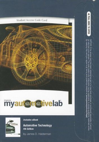 MyAutomotiveLab with Pearson eText -- Access Card -- for Automotive Technology