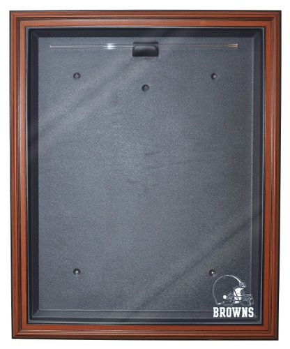 NFL Cleveland Browns Cabinet Style Jersey Display, Brown