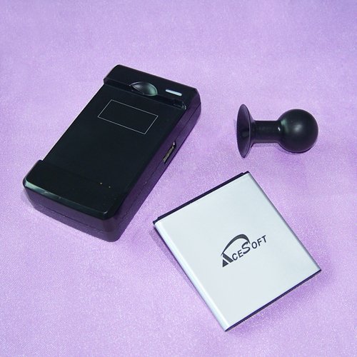 NFC 3380mAh i9500 Battery Dock Home USB/AC Charger 