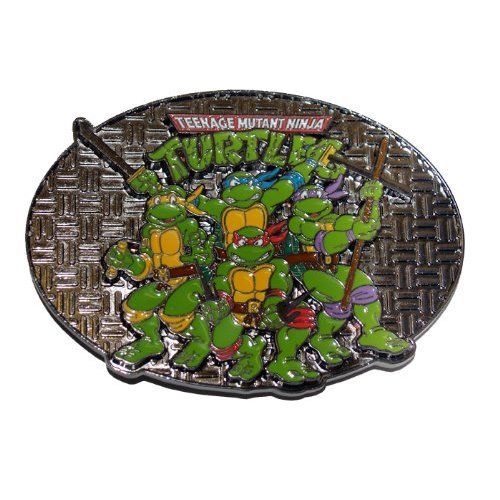  Teenage Mutant Ninja Turtles TMNT Group Belt Buckle
