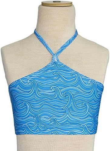 Mermaid Tail Tops matching Ocea Creations Mermaid Tails (Child, Blue Waves)
