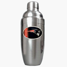 Click here to buy New England Patriots Stainless 25 Ounce Steel Cocktail Shaker by Great American Products.