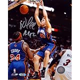 Steiner Sports NBA David Lee Dunk versus The Miami Heat Autographed 8-by-10-Inch Photograph