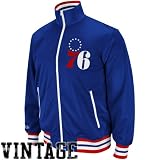 NBA Mitchell & Ness Philadelphia 76ers Preseason Warm-Up Track Jacket - Royal Blue (Medium)
