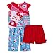 Toddler Girls' Sleepwear Hello Kitty Red/Blue 3 pc Pajama Set 2T