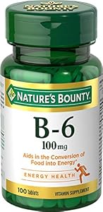 Nature's Bounty Vitamin B-6 100 mg, 100 Tablets