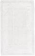 Pinzon Luxury Reversible Cotton Bath Mat - 21 x 34 inch, White