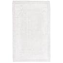 Pinzon Luxury Reversible Cotton Bath Mat - 21 x 34 inch, White