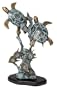 Turtles and Fish on Coral Reef Brass Sculpture