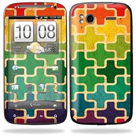 Protective Vinyl Skin Decal Cover for HTC Sensation 4G Cell Phone - Color Swatch by 