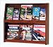 Solid Wood Literature Rack - Dark Mahogany - 12 (Dark Mahogany) (24.5H x 28.5W x 4.75D)
