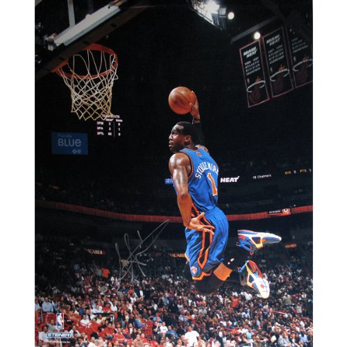 Steiner Sports NBA New York Knicks Amar'e Stoudemire Blue Jersey Dunk vs Miami Vertical 16x20 Photograph