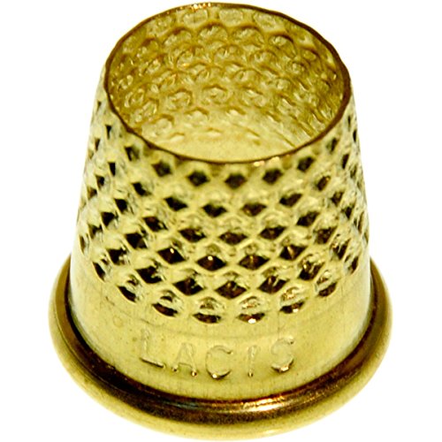 Lacis RQ62 13MM Open Top Tailor's Thimble, 13mm, Brown