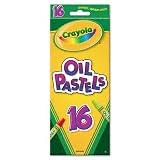 Crayola® Oil Pastels, Jumbo-Sized Stick with Tapered Point, 16/Pack